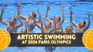 Artistic swimming at 2024 Paris Olympics artisticswimming olympics2024 parisolympics2024 [upl. by Blanchard45]