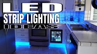 RGB Led Strip Lighting Ideas  LED Kitchen Lighting Ideas from Ebay [upl. by Casteel]