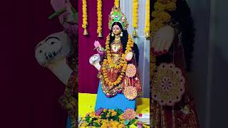 Shubho Kojagari Laxmi Puja 🙏🌹💐 ytshorts [upl. by Aitnuahs]