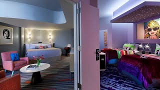 Hard Rock Hotel Orlando Florida Future rock star suite tour  Is this good for just adults [upl. by Atiekram]