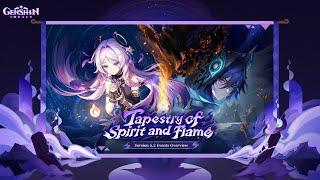 Version 52 quotTapestry of Spirit and Flamequot Events Overview  Genshin Impact [upl. by Idolem822]