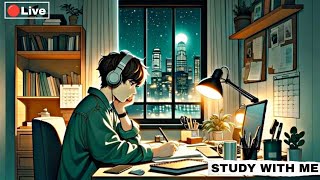 Div is live  live study with me  300Am productive study with meno lofi music full concentration [upl. by Annavahs]