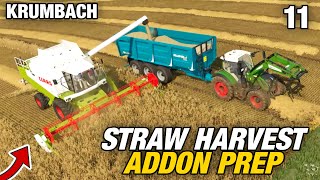 BUILDING THE PALLET HALL STRAW HARVEST ADDON  Krumbach  Farming Simulator 22  Episode 11 [upl. by Osanna]