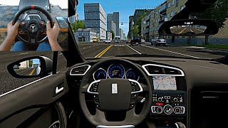 2012 Citroen DS4 – City Car Driving Steering Wheel Gameplay [upl. by Novar]