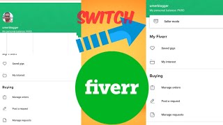 Switching Seller and Buyer option not present in fiverr Solved  Fiverr App Review [upl. by Patnode391]