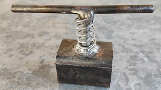 smart welder ideas how to make a simple bearing pulling tool [upl. by Gemoets577]