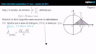 Trigonometria 11º Ano  Expressão da Área de um Triângulo [upl. by Ikila]