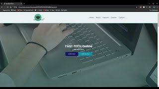 ELearning website created by Html and CSS Fast Teach Online [upl. by Leboff589]