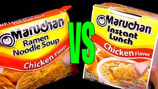 Maruchan Chicken Flavor vs Instant Lunch Cup Noodles FoodFights Tastes amp Reviews Best Ramen to Buy [upl. by Asta]