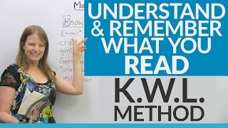 Read Understand and Remember Improve your reading skills with the KWL Method [upl. by Oirom52]