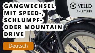 VELLO Anleitung Gangwechsel mit Speed Schlumpf oder Mountain Drive [upl. by Zetnom]