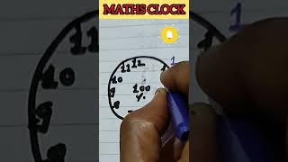 Maths Clock short shorts shortsfeed viral trending maths watch clock clocktrick watchtrick [upl. by Idnas]