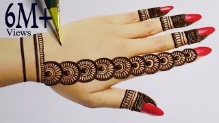 Latest Simple Backhand Mehndi design Easy Jewellery Mehandi design Stylish Mehndi2023Henna Mehndi [upl. by Hallvard]