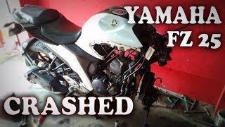 YAMAHA FZ25 Crashed [upl. by Siul]