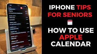 iPhone Tips for Seniors How to Use Apple Calendar [upl. by Nekcarb]