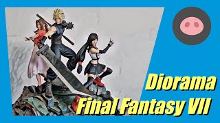 FINAL FANTASY VII DIORAMA Aerith Cloud amp Tifa [upl. by Akirat692]