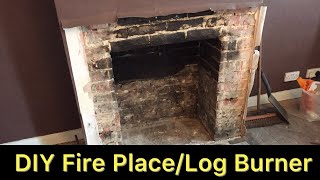 DIY  Fireplace  Log Burner Part 2  Stovax [upl. by Nyliak639]