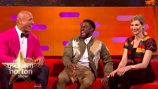 Dwayne Johnson amp Kevin Hart Lose It Over Jodie Whittakers Accent  The Graham Norton Show [upl. by Ragg]