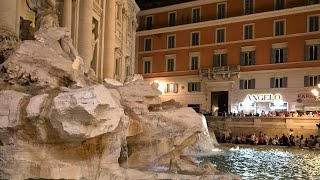 Italy Rome Fontana di Trevi Trevi Fountain [upl. by Rhona]