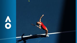 Simona Halep v Destanee Aiava match highlights 1R  Australian Open 2018 [upl. by Aihsik]