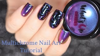 Multichrome Nail Art Tutorial [upl. by Daenis]