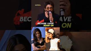 Why Allu Arjun😘 Not Kissed Arha Properly  Why Rashmika Is Sad  Allu Arjun Speech [upl. by Ahsiemac]