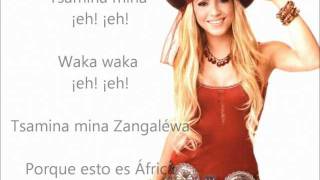 Lyrics Shakira  Waka waka spanish [upl. by Are]