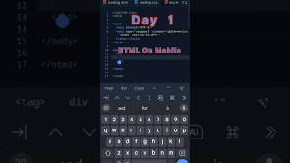 html on mobile html css tutorial for beginners html css full course html css html css coding [upl. by Biddy]