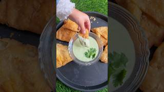 Green mint samosa food viralvideo [upl. by Trust91]