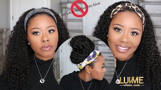 New Headband WigNo Work Needed for this Glueless Install Ft Luvme Hair [upl. by Laraine]