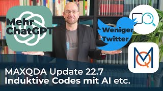 AIbasierte induktive Kategorienbildung und mehr  MAXQDA Update 227 [upl. by Chance]