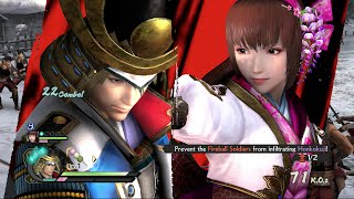 Samurai Warriors 4 PS4  Nagamasa Azai and Oichi Gameplay 1080p HD [upl. by Ellehcir679]