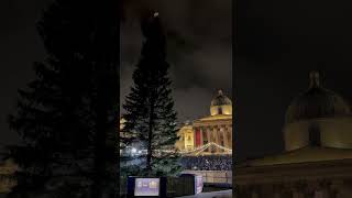 Trafalgar Squares Christmas Tree lighting 🎄 london christmas [upl. by Lowe]