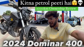 Dominar 400 Bs7  1000kms Ownership Review 2024 Bajaj Dominar 400 [upl. by Niliak]