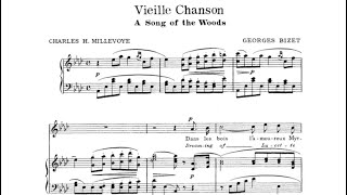 Georges Bizet  Vieille chanson with score [upl. by Greff]