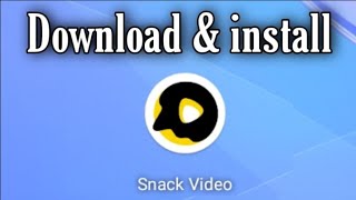 Cara Download dan install Snack Video ■ tanpa gagal ■ atasi aplikasi snack video tidak bisa diinstal [upl. by Chery635]