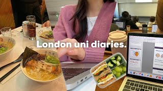 London uni vlog📔 busy term 2 lab amp lectures lots of studying [upl. by Aicertap]