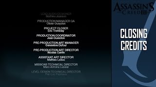 Assassins Creed 3  Closing Credits [upl. by Ibrahim]