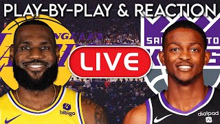 Los Angeles Lakers vs Sacramento Kings LIVE PlayByPlay amp Reaction [upl. by Vanzant]