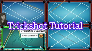 8 ball pool trickshots tutorial  top 9 best trickshots  How to play trickshots  part 1 [upl. by Marla]