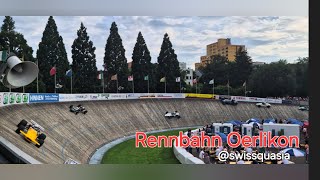 Postwar racing and sports cars on the oldest sports facility in Switzerland with a 44 gradient 4K [upl. by Harmonie401]