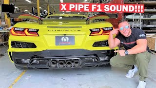 WORLDS FIRST STRAIGHT PIPED C8 Z06 Sounds COMPLETELY INSANE LOUDEST C8 EVER [upl. by Kinny]