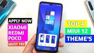 Miui 12 Top 4 Themes in January 2021 Beautiful amp Customizable  Best Miui 12 Theme Xiaomi Devices 🔥 [upl. by Ode]