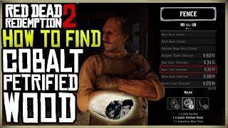 HOW TO GET THE COBALT PETRIFIED WOOD FOR THE BOAR TUSK TALISMAN  RED DEAD REDEMPTION 2 [upl. by Audrit872]