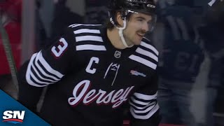 Devils Nico Hischier Scores On Breakaway To Complete First Career Hat Trick [upl. by Niko]