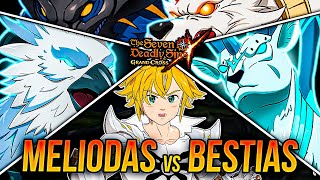 GOD MELIODAS ROTÍSIMO VS BESTIAS DEMONIACAS PÁJARO CIERVO LOBOS 🙂 Seven Deadly Sins Grand Cross [upl. by Yor]