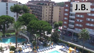 Balcony view amp Oasis Park Hotel room  Lloret De Mar SPAIN [upl. by Albur626]