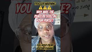 WHY WAS THE PEACE BE STILL IN YOUR PURSEshortvideo shorts youtube youtubeshorts 2024shorts [upl. by Rehpotirhc]