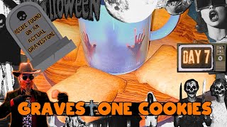 Spritz Cookie Recipe  7 Days of Halloween Food  Gravestone Cookie [upl. by Mcadams]