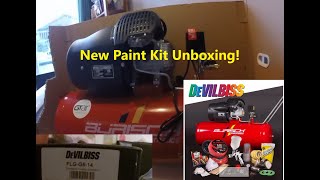 Burisch Compressor  DeVilBiss FLG 5 Spray Gun Unboxing [upl. by Behah43]